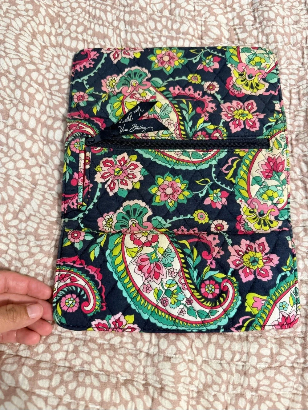 Vera Bradley Quilted Trifold Wallet in the retired 